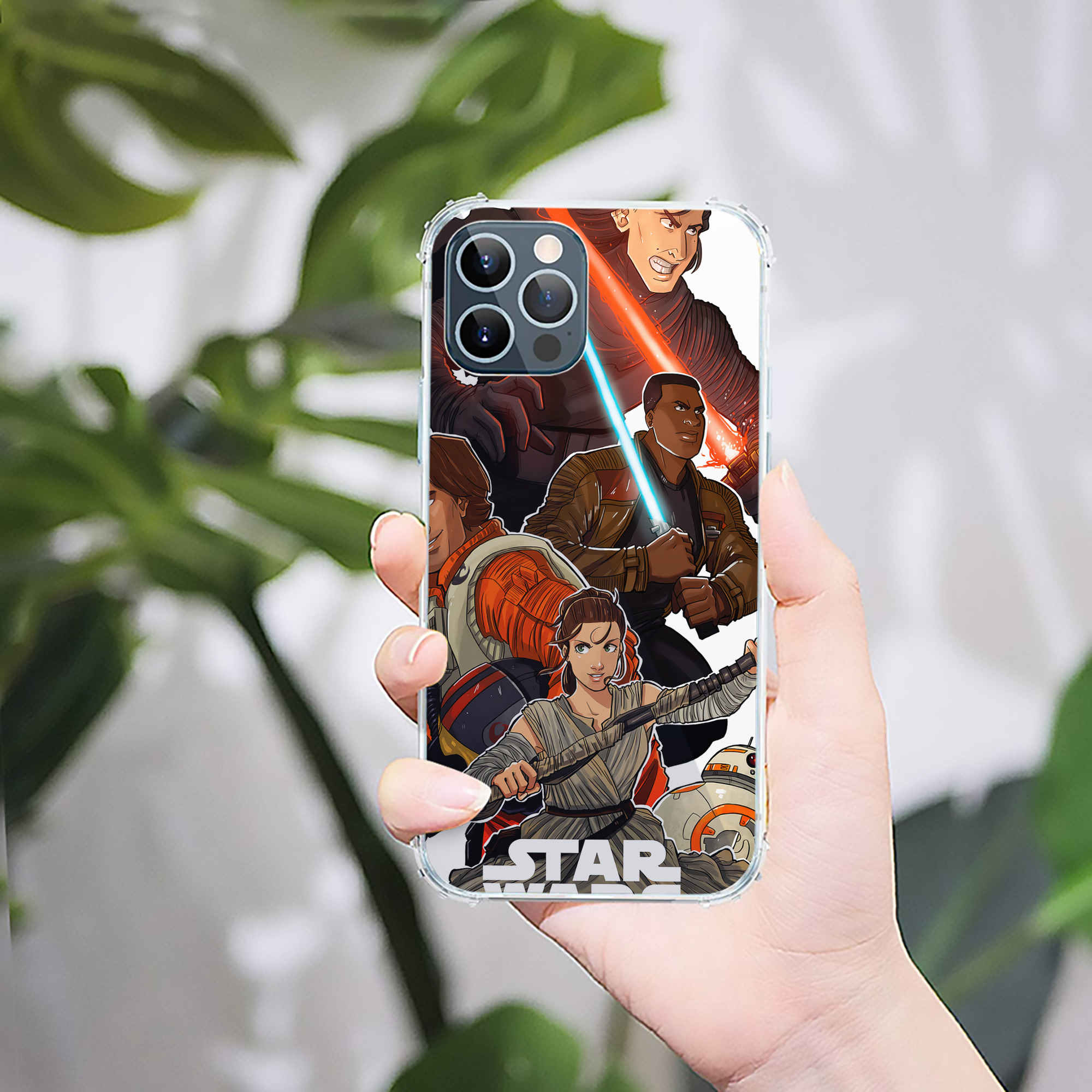 （画像用） スター・ウォーズ Star Wars 【iPhone 12シリーズ対応】透明スマホケース（クリアソフトケース）